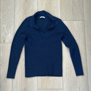 Marine Layer Sweater Knit Long Sleeve Polo